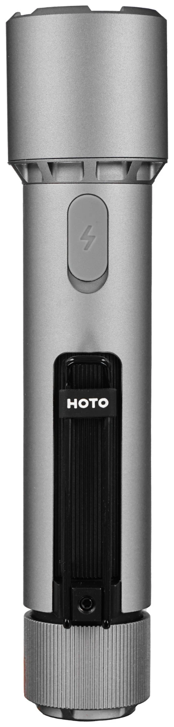 Ручной фонарь HOTO Flashlight Tactics 2300 серебристый HOE0010GL